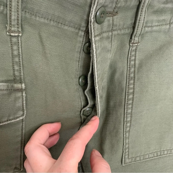 American  Eagle Green Cargo Shorts 8 - Picture 7 of 9